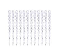 12PCS Christmas Decoration Ice Pillar Pendant Hanging Ornament Festival Home Decors Tree Hangings Seasonal Holiday Props Christmas Party Accessories
