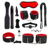 12PCS Christmas Indoor Accessories Multi Functional Interactive Belt B87 UK，Red