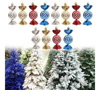 12pcs Christmas Tree Decorations, Vibrant Ornaments for Festive Home Decor, Easy to Hang and Reliable (gold)