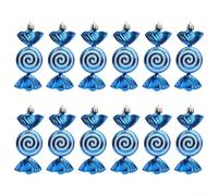12pcs Christmas Tree Decorations, Vibrant Ornaments for Festive Home Decor, Easy to Hang and Reliable (blue)