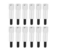 12pcs Chrome Valve Cover Bolt Set for Ford 289 302 351w, Auto Valve Cover Bolt Set, Fits All 260 289 302 351w Engines, Easy Installation, Use