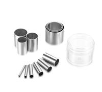 12Pcs Circular Cutter Stainless Steel Round Circle Polymer Clay Cutters Dotting Baking Indentation Mold Hole Hollow Punch Cutter Set for Polymer Clay Pottery Ceramics Handmade Craft