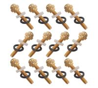 12pcs Classical Guitar Machine Head Mounting Screws M2.5 Metal Set | Precise Compatibility with Three-in-a-row Tuning Peg Hardware, Includes Washers, Prevents Wood Cracking