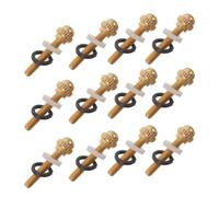 12pcs Classical Guitar Tuner Mounting Screws M2.5x18.5 Golden | Metal Fasteners with Washers, 0.45mm Thread Pitch, Refined Threading, for Three-in-a-row Machine Heads DIY Repair