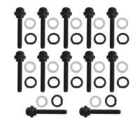 12pcs Classical Guitar Tuner Peg Screws M2.5 Black Metal Washers | Three-in-a-row Machine Head Hardware, 0.45mm Thread Pitch, Refined Threading, Supports Quick Repairs and Reduces Wear