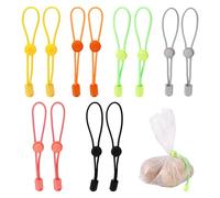 12pcs Clay Bag Ties, Adjustable Elastic Pottery Clay Bag Ties Pottery Straps Ceramic Tool Strap for Closure & Organization Sculpting Enthusiasts Artist (6 Colors)