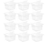 12Pcs Clear Keeper Transparent Reptile Box Breathable Plastic Snake Cage Household Spider Terrarium Feeding Supply for all kinds of small reptiles