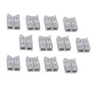 12Pcs Clear Light Strips Fixing Clip Screw Connection Terminals LED Tape Light Connector Electrical Wire Accessory Screw Connection Terminals