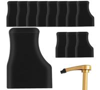 12Pcs Coffee Syrup Pump Covers, Food Grade Silicone Syrups Pumps Cover, Reusable Black Tip Cap Cover for Keep Syrup Clean, Preventing Liquid from Pouring, Fit Syrups Pump, Oil Liquor Bottle, Dispenser
