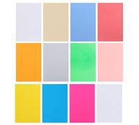 12Pcs Colorful Heat Shrink Film Sheets, 14.5x20cm DIY Keychain Hand Made Accessories Shrink Plastic Sheet Kit for Key Chains