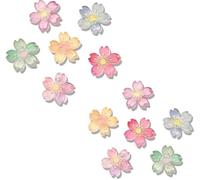 12Pcs Colorful Luminous Sakura Cherry Blossoms Flower Shoe Charms For Aesthetic Petal Shoe Shoes for Women DiY Glow In Dark Sandals Slipper Shoes Charm Decoration Buckle Pins Care and Accessories