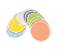 12pcs Colourful Nursing Pads with Laundry Bag, Washable Leakproof Soft Bamboo Cotton Reusable Breastfeeding Nipple Pad for Maternity, Sore Nipples