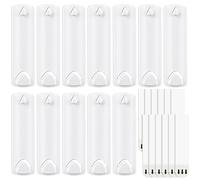 12Pcs Command Picture Hangers, Hang Pictures On Wall Without Nails, Command Sawtooth Picture Hangers with Removable Adhesive Strips