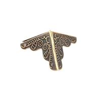 12Pcs Corner Brackets for Scrapbook Bronze Wooden Box Edge Cover Protector Furniture Decorative for Table