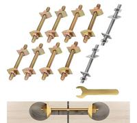 12PCS Countertop Connector Kit, Furniture Fastening Connectors Table Top Fasteners Countertop Flip Connector for Joining Countertops, Butcher Blocks, Draw Bolt