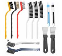 12PCS Crevice Cleaning Brush Set Grout Brush Cleaning Brushes Cleaning Brushes for Small Spaces Hard Bristle Gap Groove Cleaning Tool for Bathroom Kitchen Tile