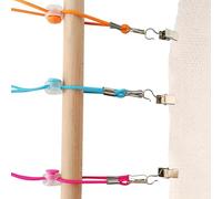 12PCS Cross Stitch Accessories, Sewing Clips for Fabric, Adjustable Fabric Holders for Knitting, Embroidery | High Elasticity Tension Clamps for DIY Crafting