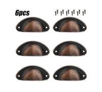 12pcs Cup Handles Shell Pull Kitchen Cupboard Cabinet Door Furniture Drawer Knobs