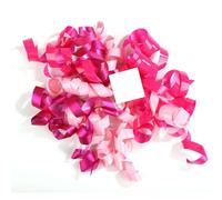 12pcs Curly Bows for Gift Wrapping, Self Adhesive Curly Ribbon Bows Twist Tie Ribbon Gift Bags Balloon Decor for Birthday Wedding Party Anniversary Presents (Purple Pink Mixed)