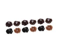 12pcs Curly Bun Extensions High Temperature Ponytail Chignon Hairpiece Easy to Use Updo for Daily Wear Weddings Parties and Special Occasions