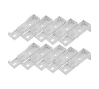 12pcs Curtain Track Mount Brackets for Wall or Ceiling, Iron White