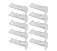12pcs Curtain Track Mounting Brackets White Iron for Wall Support