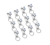 12pcs Curtain Track Roller Metal Bearing Wheel for Smooth Sliding | Aluminum Alloy Build, Compatible with Curtain Types, Quieter Home Decor Use, Sturdy Replacement Part