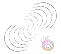 12PCS Curved Needle Set - 2" to 5" CurvedHand Sewing Needles for Leather,Sewing Needle Repair Kit Assorted Curved Sewing Needles for Sewing Repairing Carpet Leather Canvas Weaving Crafts, 2 Set