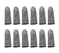 12PCS Cut Resistant Finger Cots, Reusable Non Slip Finger Protectors 5.5cm, Safety Guards for Kitchen Cutting, Woodworking, Crafting, Sewing