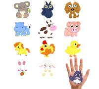 12PCS Cute Animal Fridge Magnets - Magnetic Animals Set, Safe Kids Fridge Magnets for Toddlers & Adults, Educational Toy for Toddlers, Ideal for Whiteboard, Fridge& Office Home Decoration