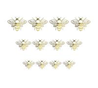 12Pcs Cute Bee Wall Decals Simple Stick Removable DIY Bee Decoration Self Adhesive Honeycomb Wall Decals for Art DIY Home Decor