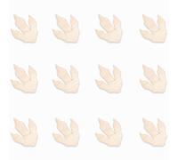 12Pcs Cute Dinosaur Footprints Stickers Waterproof Removable Dinosaur Wooden Wall Art Fashionable Window Art Decorations for Parties, Home and Wall