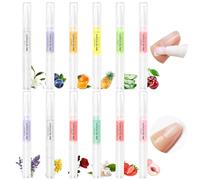 12PCS Cuticle Oil Pens - Nail Oil for Nail Care with Natural Ingredients to Moisturize and Repairing Cracked and Dry Nail,Art Accessory for Manicure and Pedicure,DIY Home Salon Use