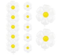 12pcs Daisy Balloons, 3 Sizes Foil Flower Balloons, Daisy Party Decorations for Birthday, Baby Shower, Wedding & Party Decorations(Small X 5, Medium X 5, Large X 2)