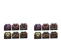 12PCS Diamond Art Christmas Cards, DIY Diamond Art Greeting Card Set Horse Pattern Rhinestone Mosaic Postcards Cards and Holiday Blessings for Family Friends Christmas Xmas Birthday Gift