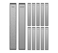 12Pcs Diamond Knife Sharpening Stones Set, Fixed-Angle Cutter Sharpener Accessory for Knifes Sharpener with Non-Slip Base (#80 150 240 300 400 600 800 1000 1500 2000 2500 3000)