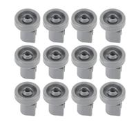 12PCS Dishwasher Wheels Lower Dishrack Roller Kit Universal Dishwasher Cutlery Basket Rollers PP Flexible Dishwasher Lower Rack Replacement Parts Accessories for Dishwashers