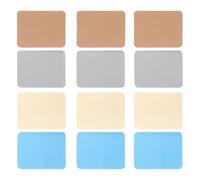 12pcs DIY Fabric Iron-on Patch Rectangular Denim Repair 12.5x9.5 Cm