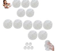 12PCS DIY Stress Relief Toy,Clear Steamed Bun Toy Stress Relief Slow Rising Small Dumpling SensoryToy,Transparent Skins Empty StressBall DIY Kit,Make Your Own Fidget Pressure Balls for StressRelief