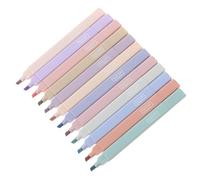 12pcs Double-Ended Marker Pens Set, Pastel Color Highlighters for Students and Office, Portable Writing Pens for Note Taking and Highlighting