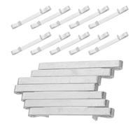 12pcs Double Loop Drawer Slide Retainer Clips, Steel Fixing Clamps | Spring Loaded, Automatic Rebound, Anti Slip Finish, for Dresser Drawers and Sliding Doors