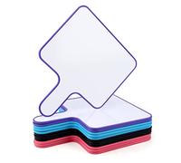 12pcs Dry Erase Answer Paddle, Answer White Boards Double Sided Whiteboard Pack Dry Erase Answer Board for Office School Classroom Teaching Meeting Family Party (9.6x8inch)