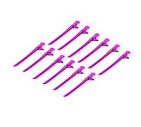 12PCS Duck Bill Clips, Hair Sectioning Clips Curl Pins Styling Tool with Unique Double Hinged Design Hair Salon Supplies for Stylists Women (Rose Red)