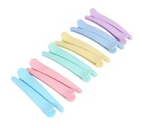 12pcs Duckbill Clip Colorful Hairdressing Clips | Plastic Simple Design, Easy to Open and Hold Hair Tightly, Light Weight for Salon or Home DIY Random Color