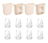 12PCS Duckbill Valves Silicone Diaphragms for Eufy E10/E20/S1/S1 Pro Replacement Parts, Wearable Breast Pump Accessories VU