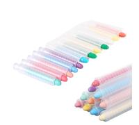 12pcs Dustless Chalk for Kids, Colored Sidewalk Chalk with Holder, Color twistable Chalk Washable Chalkboard Chalk Kids' Drawing Chalks for Blackboard Toddler Children Drawing Writing.