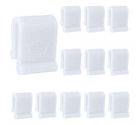 12pcs Dutch Oven Lid Protector Clips, Thickened Cookware Protectors for Stacking Bumper Protector Clips Silicone Replacement Pan Clips for Display and Storage Dutch Oven Pots (Transparent)