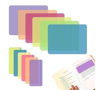 12pcs Dyslexia Overlays Aidsfor Reading Beginner,6pcs A4 Coloured Overlays with 6pcs Reading Ruler for Coloured Overlays for Dyslexia,ADHD,Irlens Syndrome,Reduce Visual Stress