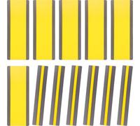 12Pcs Dyslexia Overlays Reading Tracker Bookmark Window Reading Ruler Guided Reading Highlight Strips Overlay for Kids Teacher Supply Assistant ADHD, Yellow