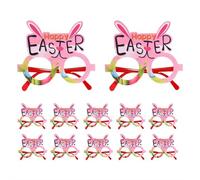 12Pcs Easter Bunny Party Favor Eyeglasses,Funny Rabbit Colorful Eggs Glasses for Kids Spring Easter Accessories Party Favors